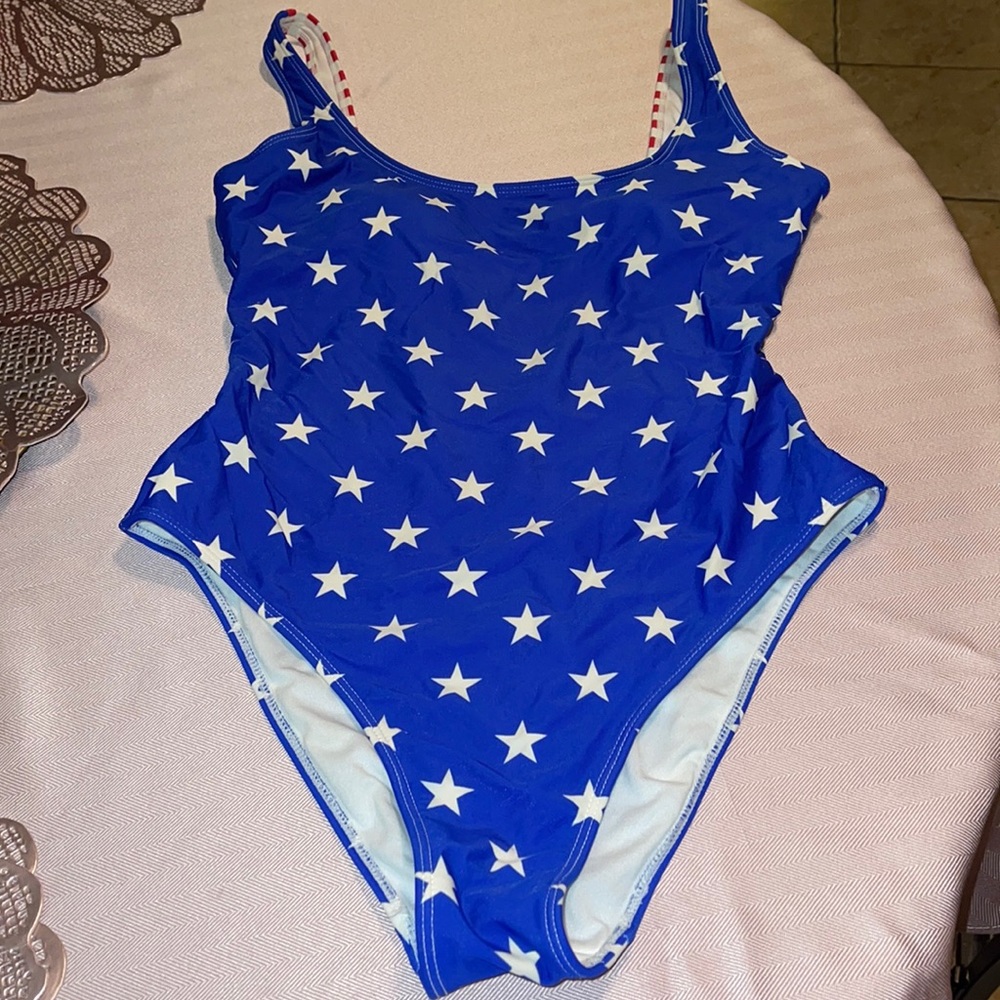 Patriotic American Flag One Piece Swinsuit